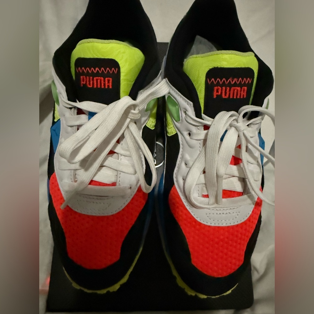 Puma Sneakers - Red, Black, and Green